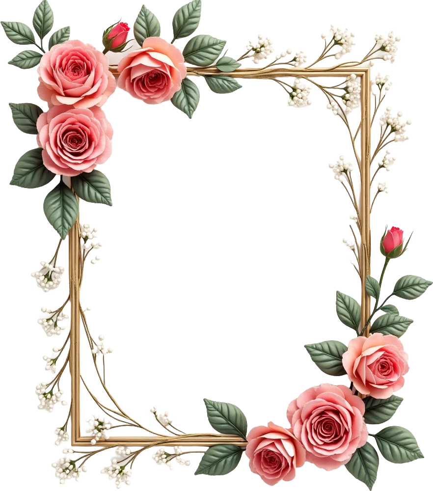 Elegant Floral Frame